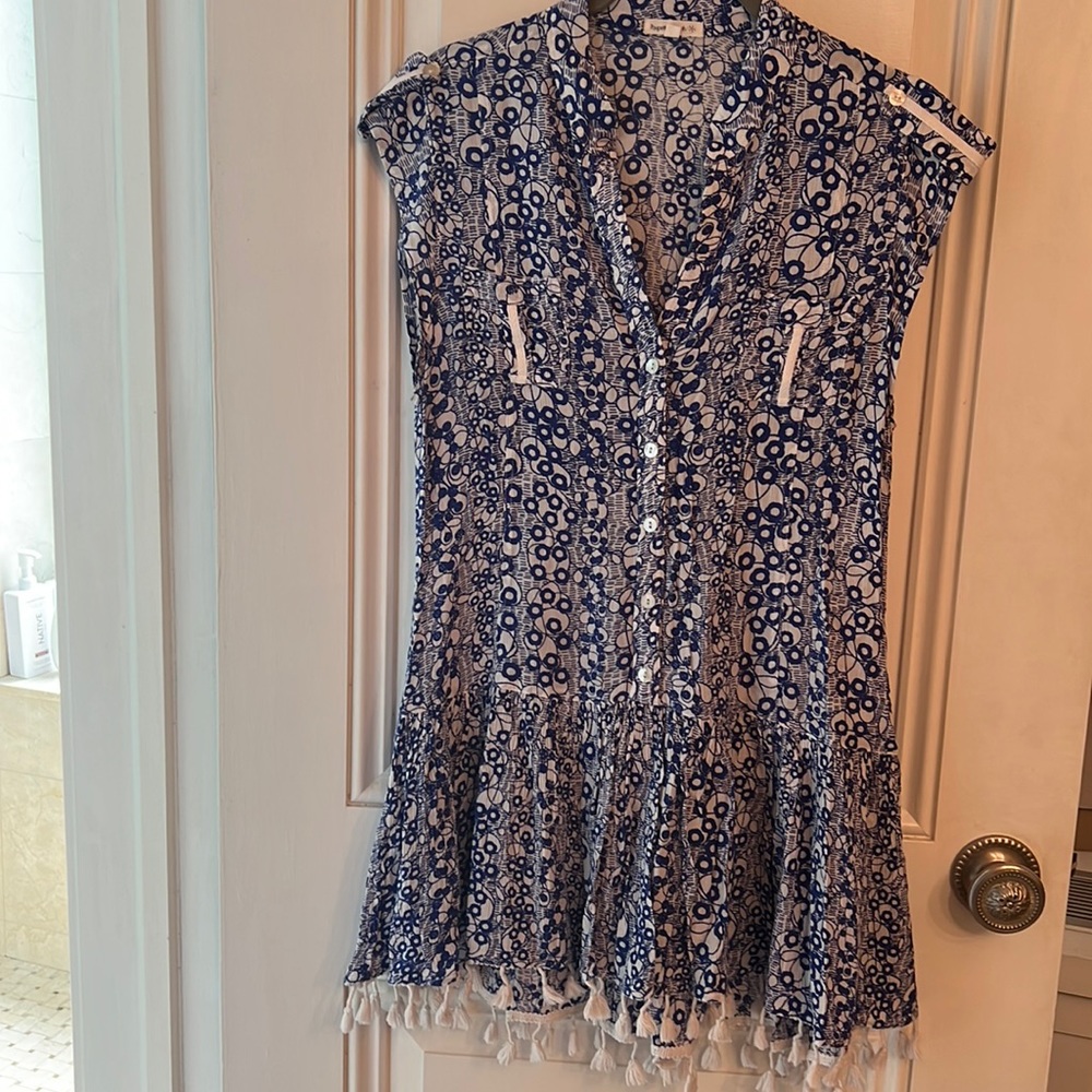 Poupette St. Barth blue/white dress